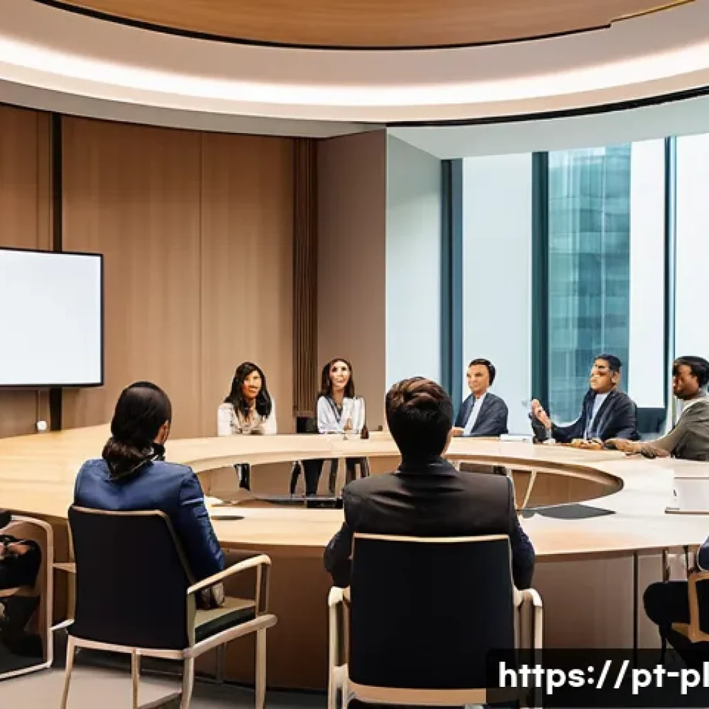 질의응답 세션과 대중 강연의 차이점 - A modern conference room in São Paulo, Brazil, filled with a diverse audience actively engaging in a...