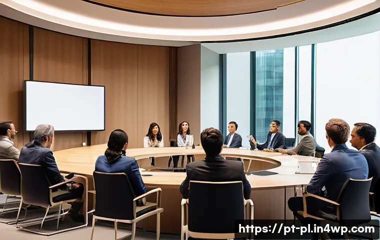 질의응답 세션과 대중 강연의 차이점 - A modern conference room in São Paulo, Brazil, filled with a diverse audience actively engaging in a...
