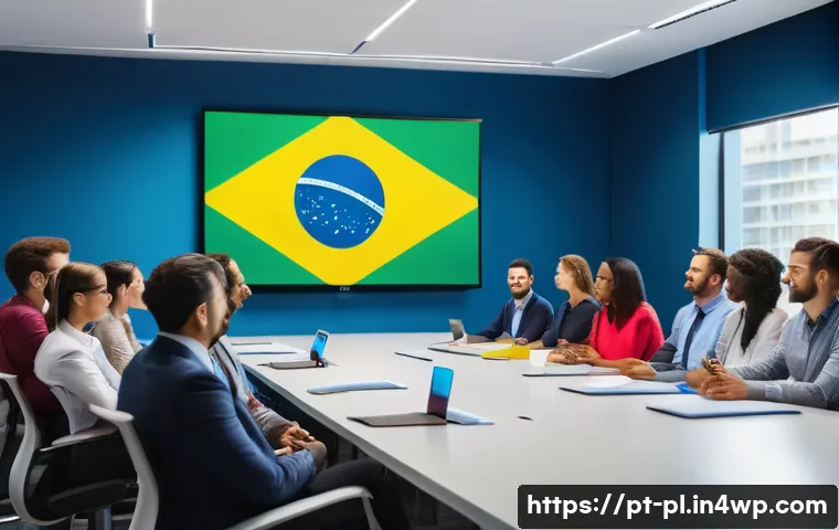 질의응답 세션의 성공적인 전략 공유하기 - A professional, diverse group of people in a modern conference room engaged in a lively Q&A session....